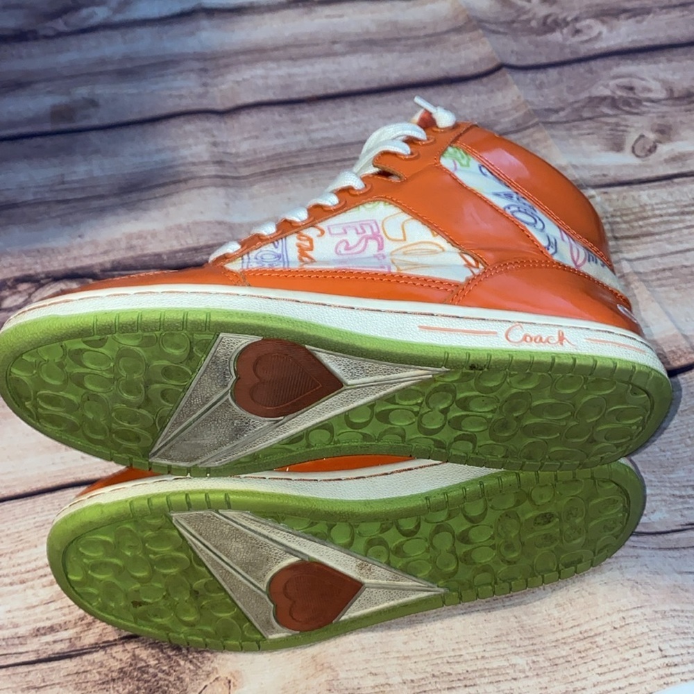 Coach Norra High Top Graffiti Sneakers - Picture 10 of 12